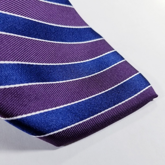 Tommy Hilfiger Neck Tie - Purple, Navy Blue - Picture 6 of 8
